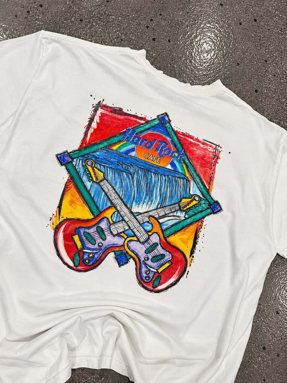 Hard Rock Cafe Niagara Falls Graphic T-Shirt X-Large White